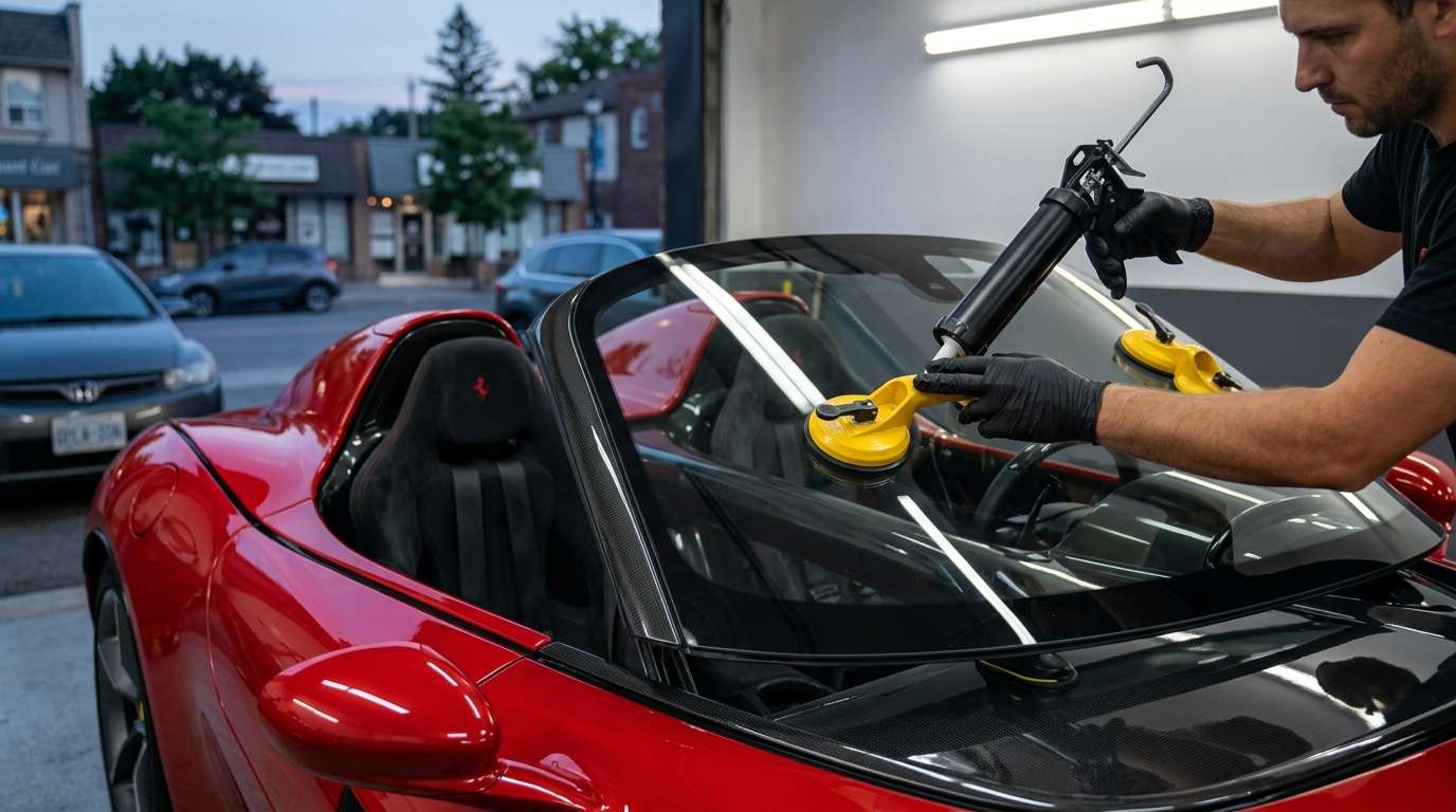 Windshield Replacement for Ferrari Monza SP1 / SP2 2018-2022 by Alexwindshield
