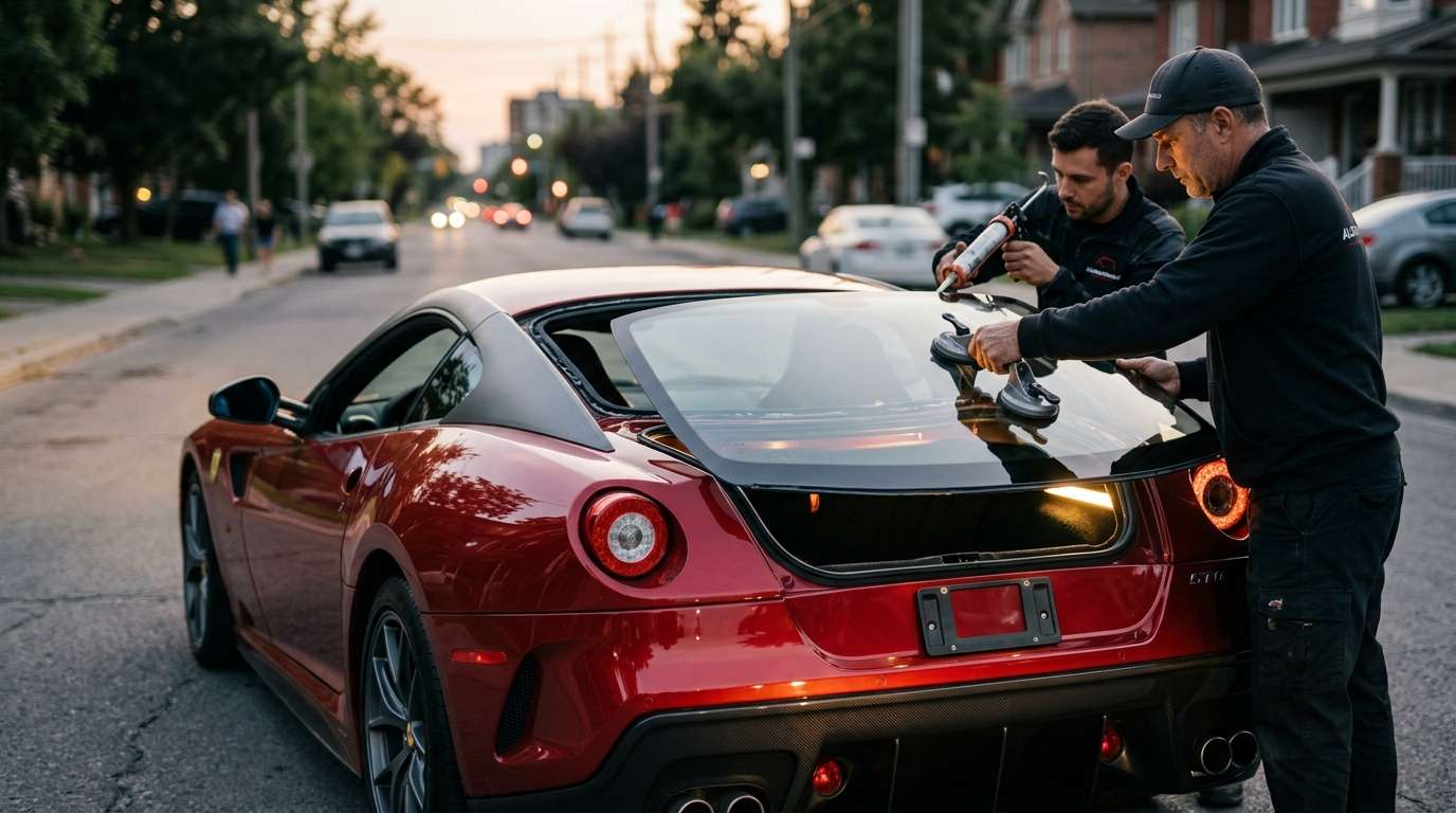 Back Glass Replacement for Ferrari 599 GTB Fiorano / GTO 2006-2012 by Alexwindshield