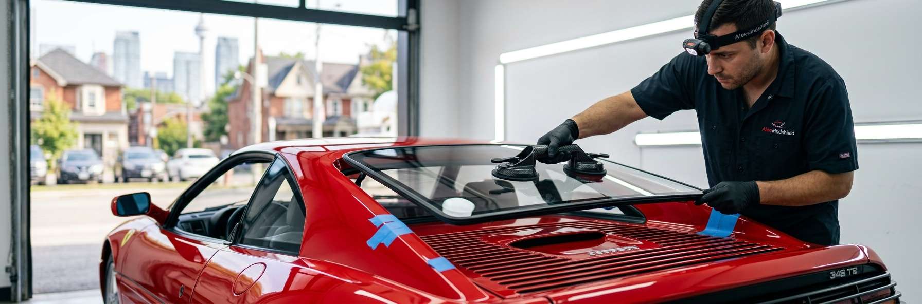 Back Glass Replacement for Ferrari 348 TB / TS / Spider 1989-1995 by Alexwindshield