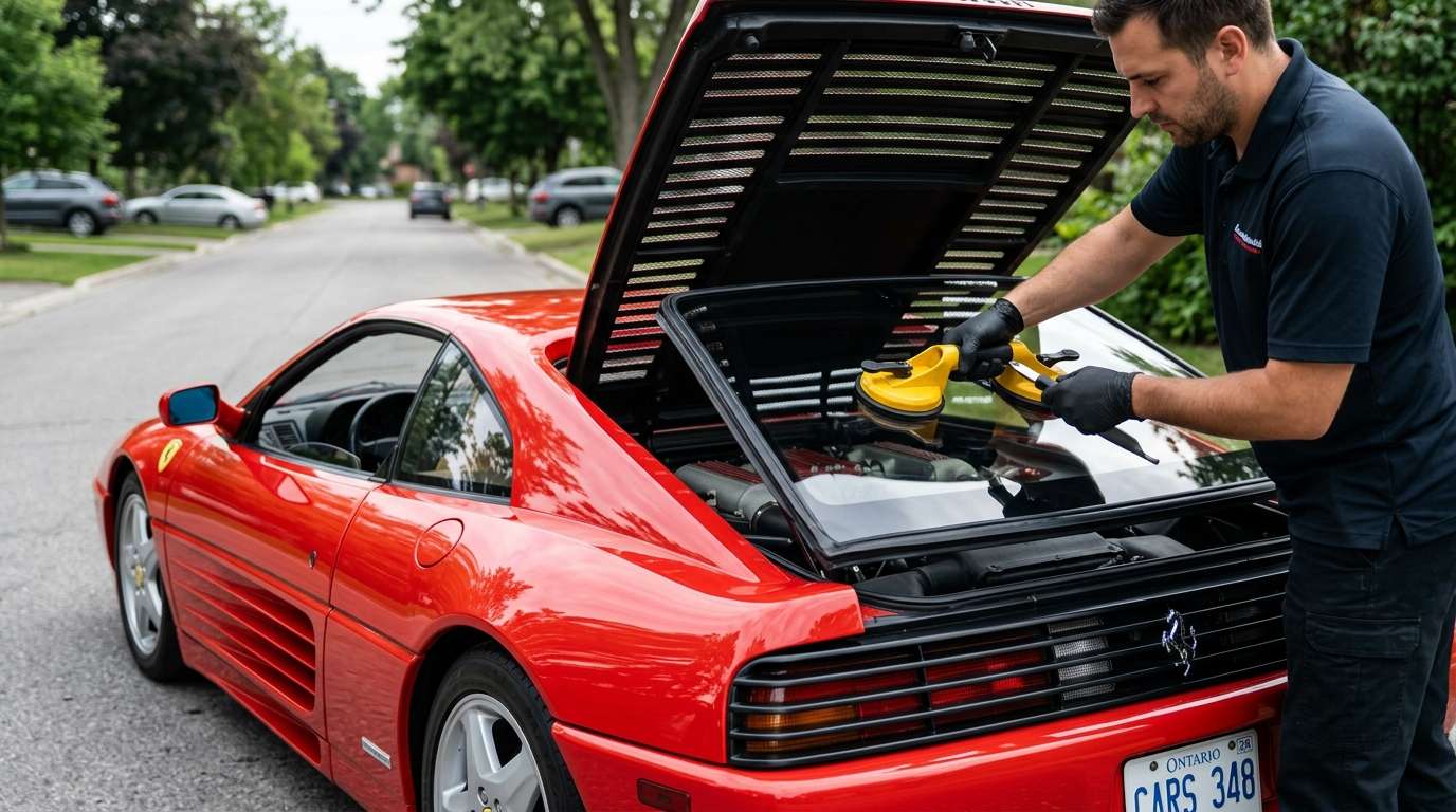 Sunroof Replacement for Ferrari 348 TB / TS / Spider 1989-1995 by Alexwindshield