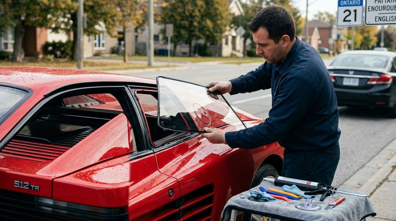 Quarter Glass Replacement for Ferrari 512 TR / F512 M 1991-1996 by Alexwindshield