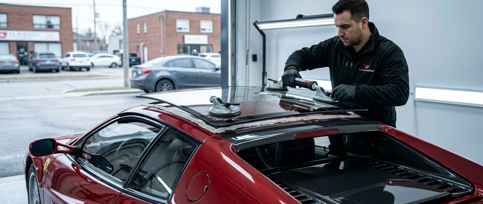 Sunroof Replacement for Ferrari 512 TR / F512 M 1991-1996 by Alexwindshield