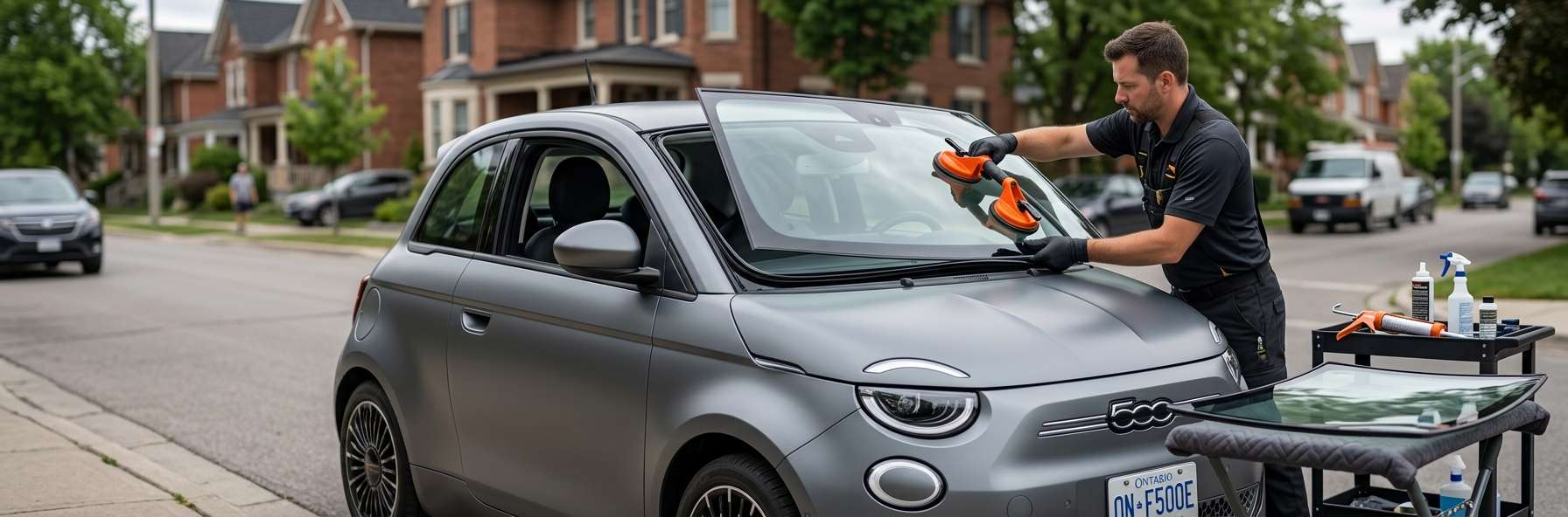 Windshield Replacement for Fiat 500e (Electric) 2024-2027 by Alexwindshield