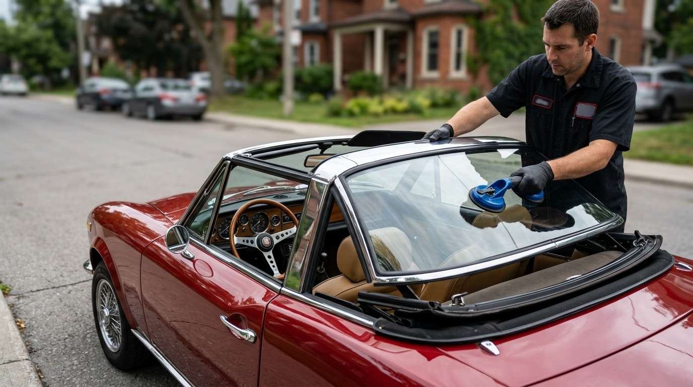 Sunroof Replacement for Fiat 124 Sport Spider 1966-1985 by Alexwindshield