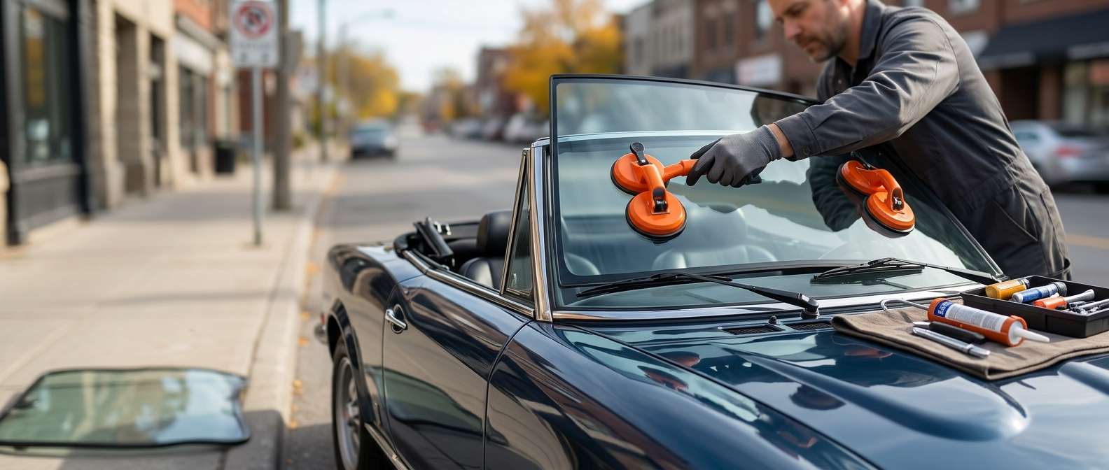 Windshield Replacement for Fiat Spider 2000 1979-1982 by Alexwindshield