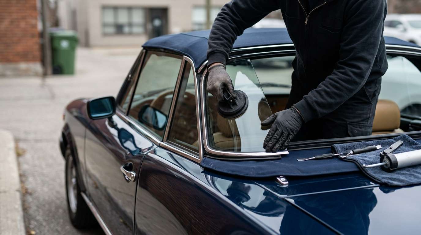 Quarter Glass Replacement for Fiat Spider 2000 1979-1982 by Alexwindshield
