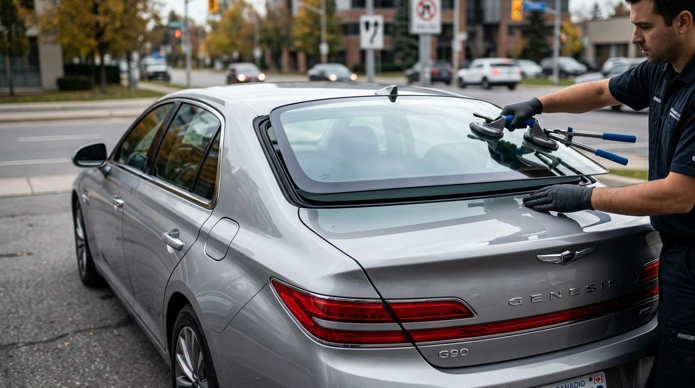 Back Glass Replacement for Genesis G90 2017-2022 by Alexwindshield