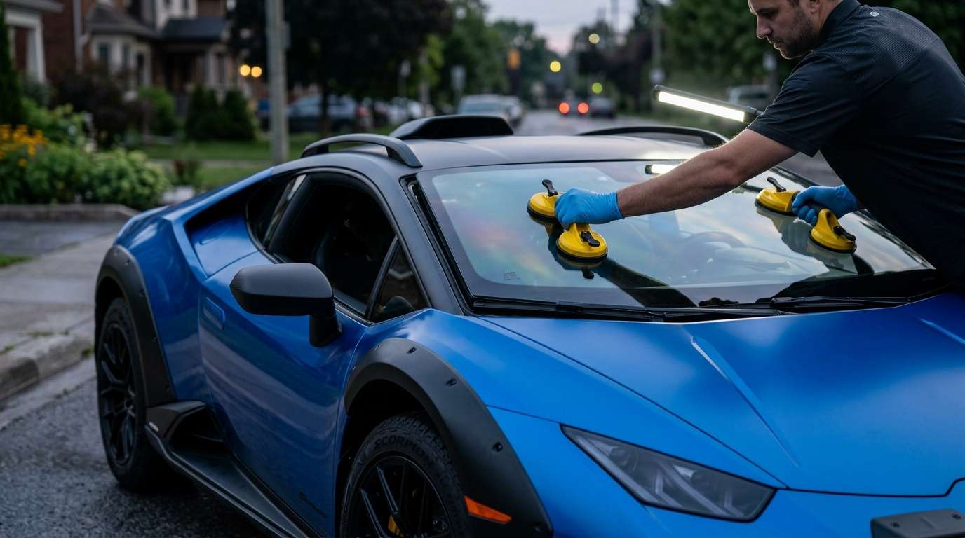 Windshield Replacement for Lamborghini Huracan / Spyder / Sterrato 2014-2024 by Alexwindshield