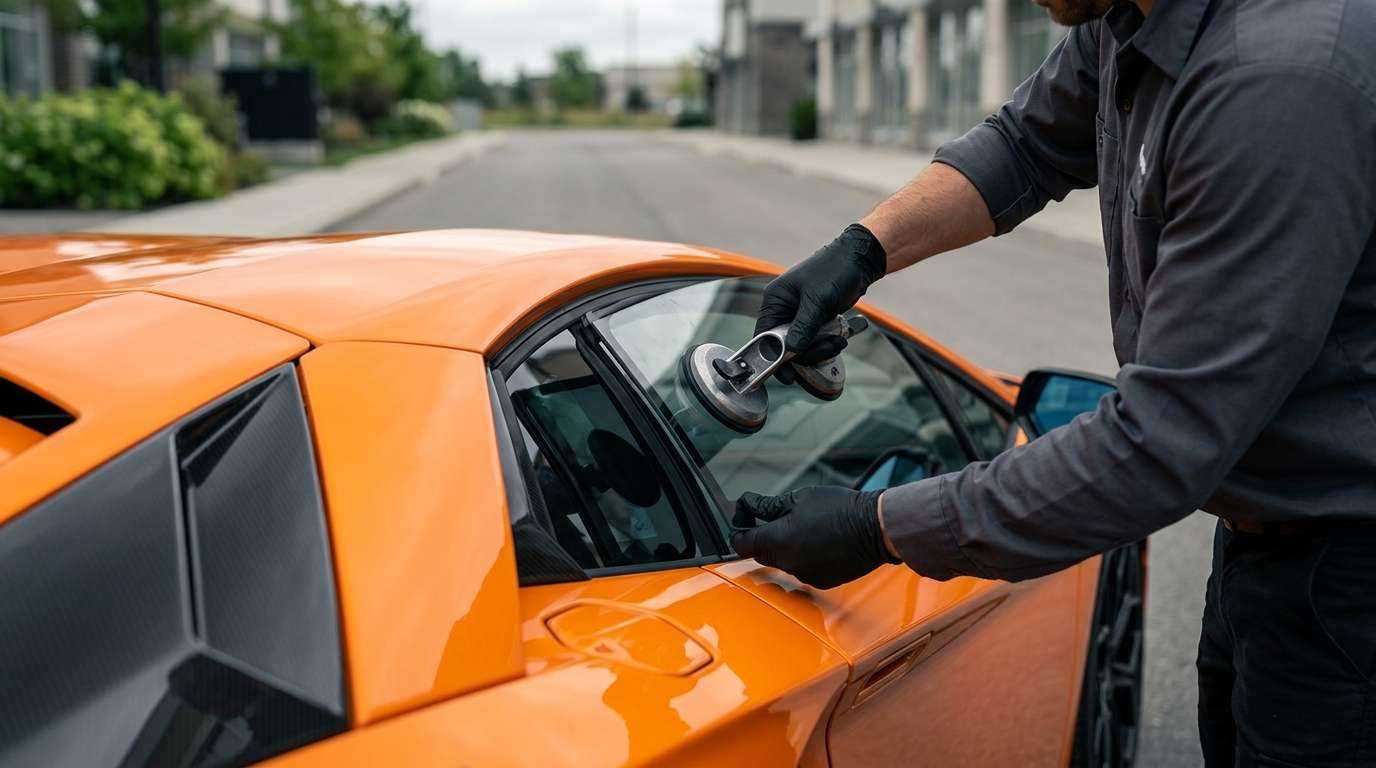 Quarter Glass Replacement for Lamborghini Aventador / Roadster / SVJ 2011-2022 by Alexwindshield