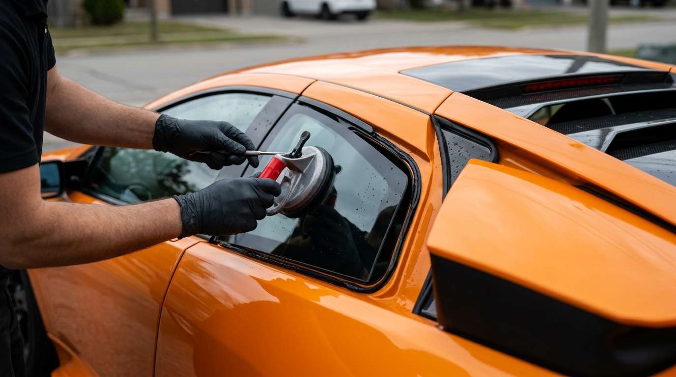 Quarter Glass Replacement for Lamborghini Murcielago / Roadster 2001-2010 by Alexwindshield