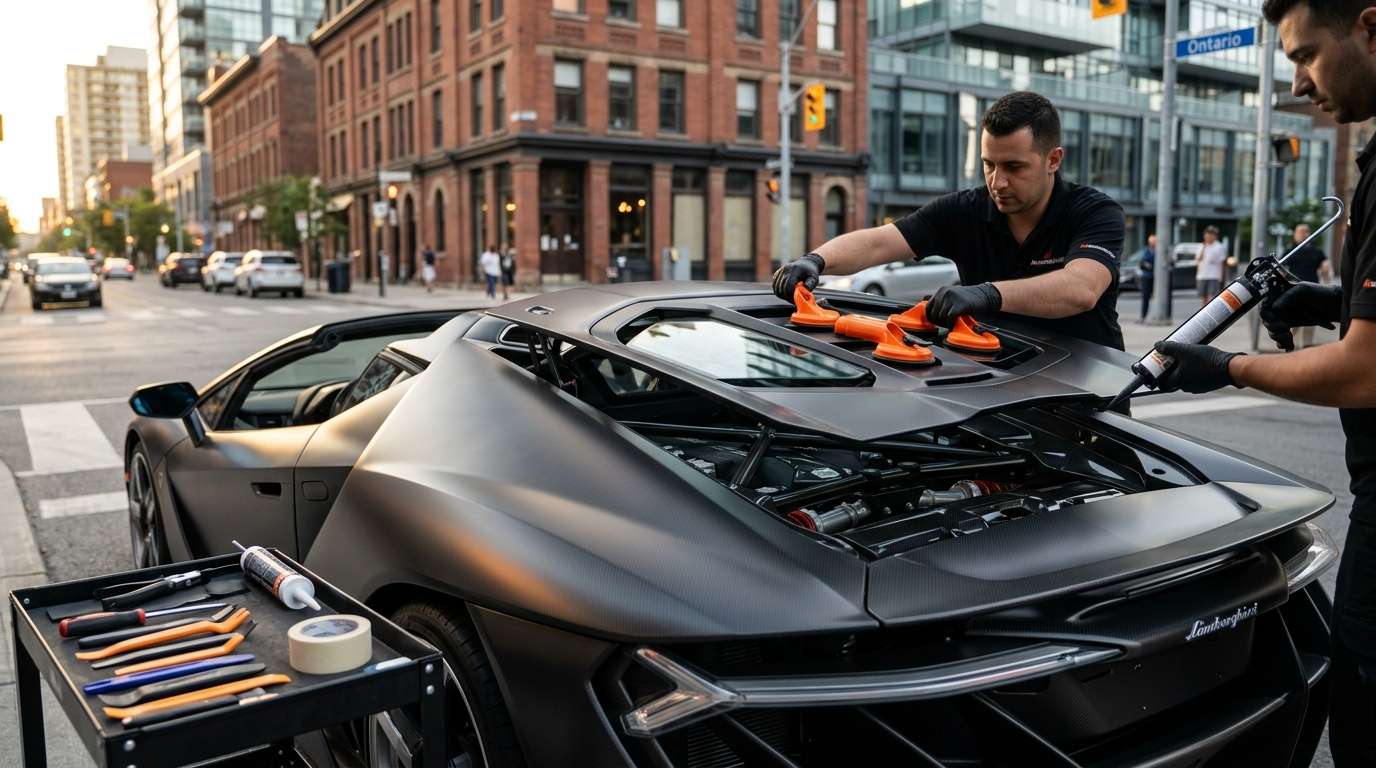 Back Glass Replacement for Lamborghini Centenario / Roadster 2016-2017 by Alexwindshield