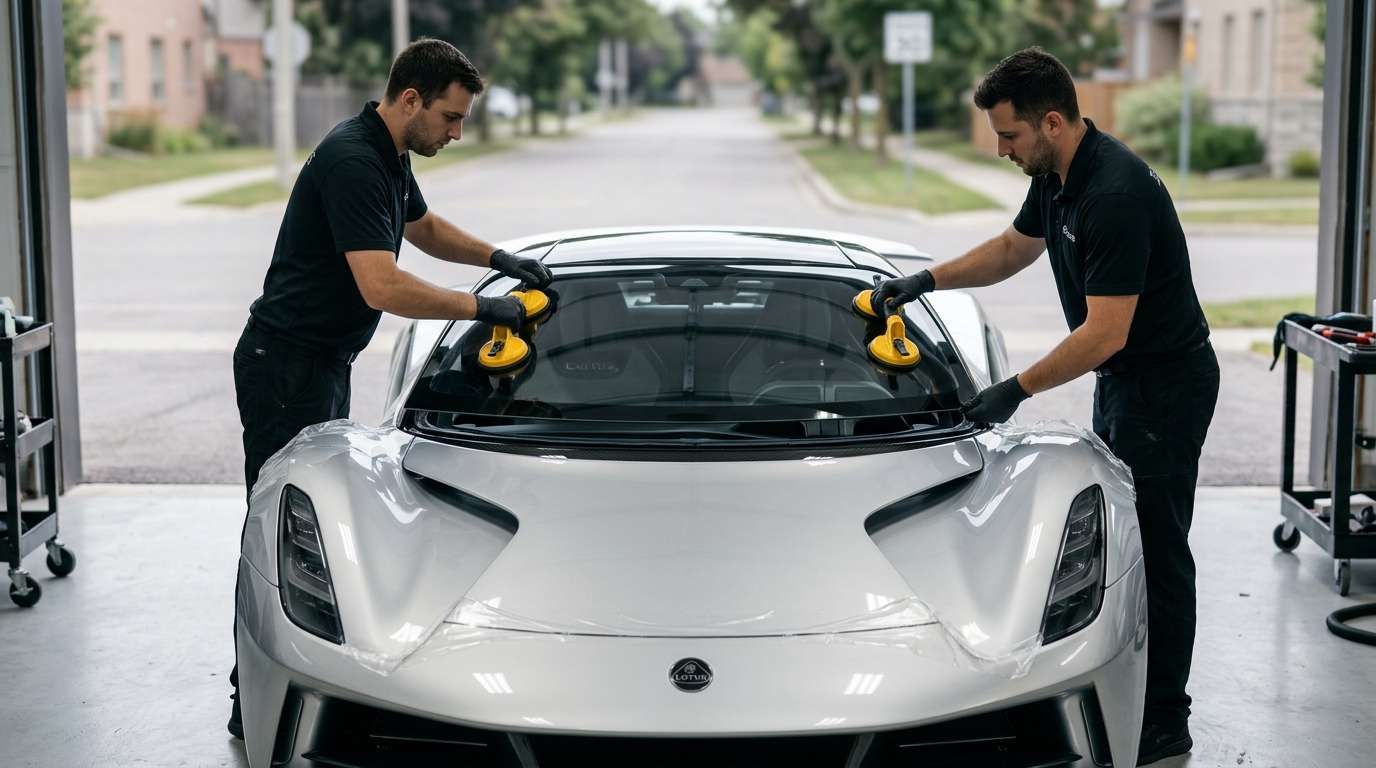 Windshield Replacement for Lotus Evija (Hypercar) 2020-2027 by Alexwindshield