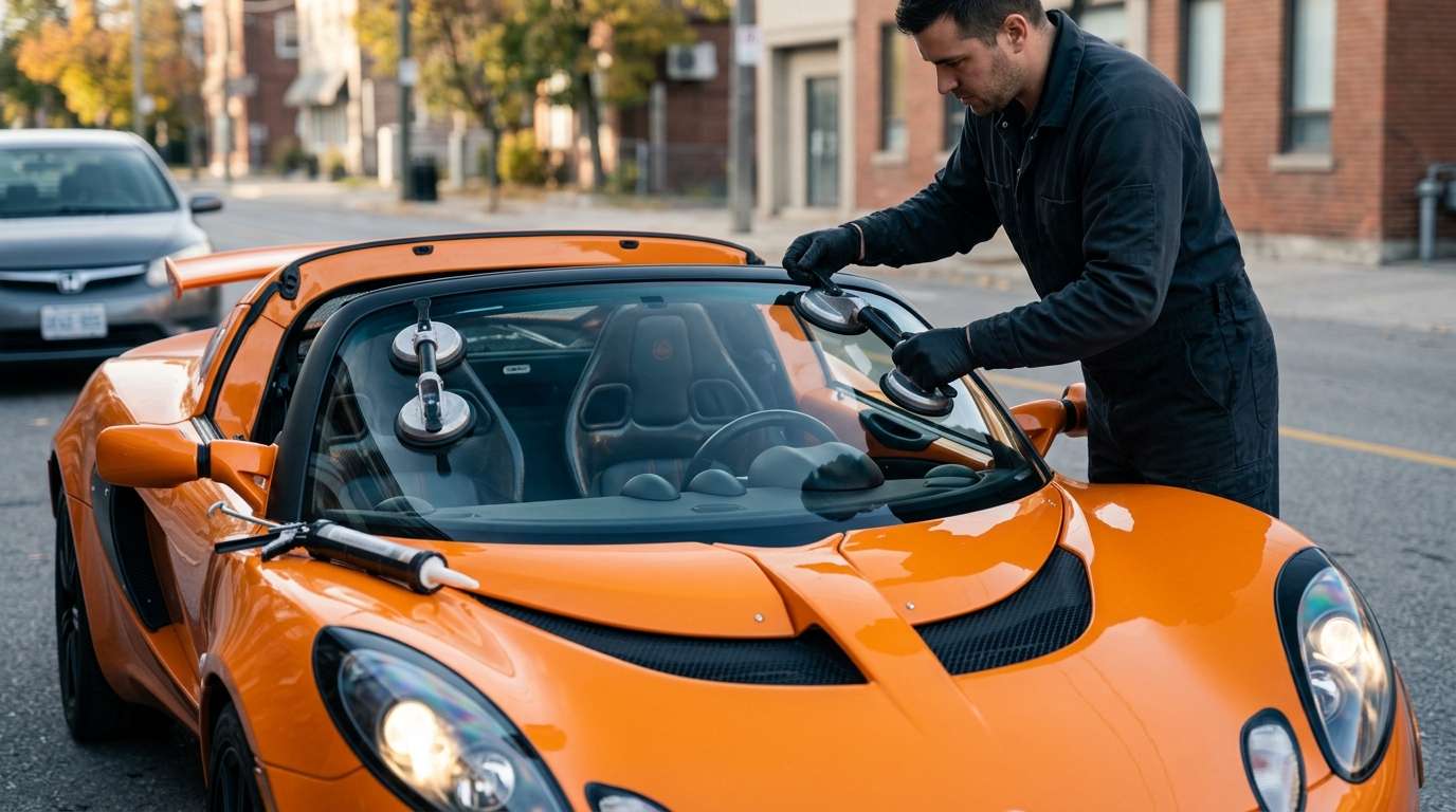 Windshield Replacement for Lotus Exige (S1/S2/S3) 2000-2021 by Alexwindshield