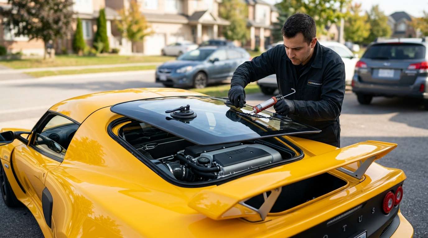 Back Glass Replacement for Lotus Exige (S1/S2/S3) 2000-2021 by Alexwindshield