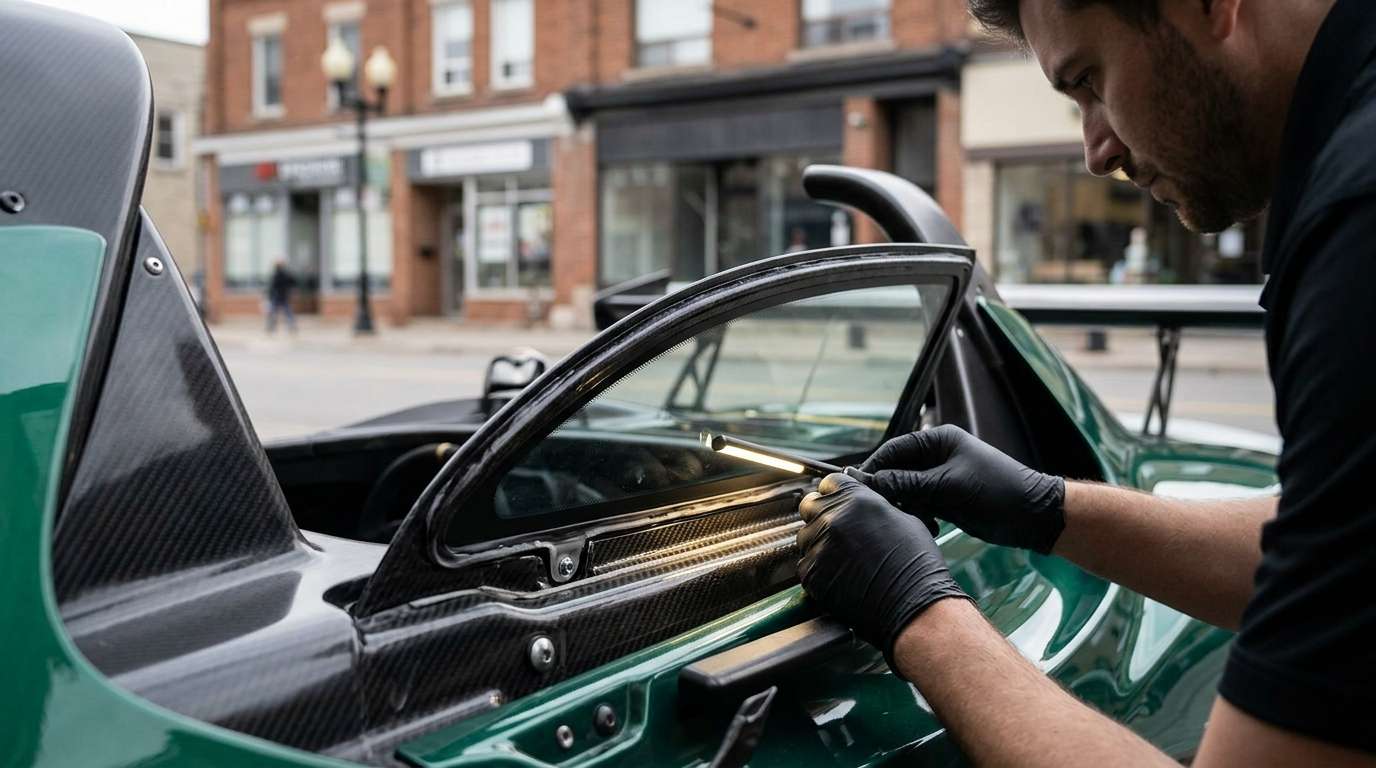 Vent Glass Replacement for Lotus 3-Eleven 2015-2018 by Alexwindshield