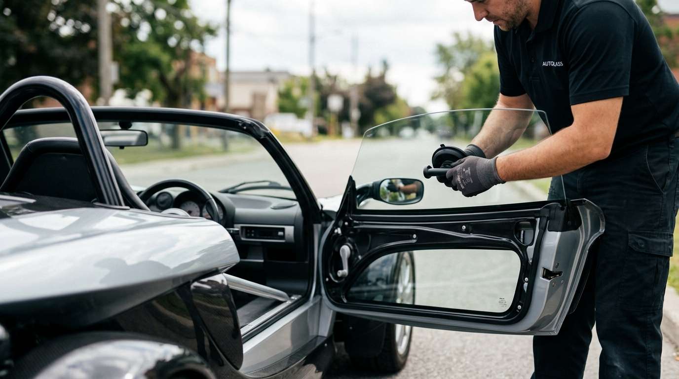 Door Glass Replacement for Lotus 340R 2000 by Alexwindshield