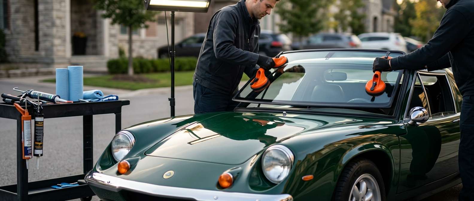 Windshield Replacement for Lotus Europa (Type 46/54/65/74) 1966-1975 by Alexwindshield