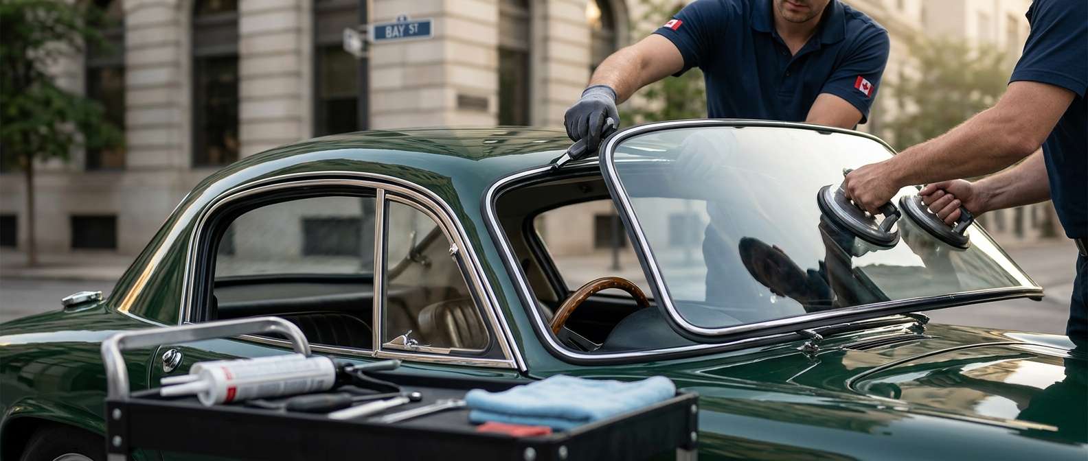 Windshield Replacement for Lotus Elite (Type 14) 1957-1963 by Alexwindshield