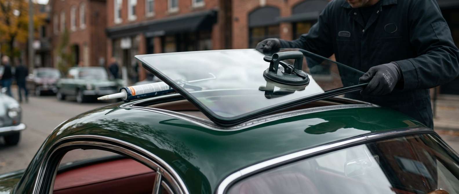 Sunroof Replacement for Lotus Elite (Type 14) 1957-1963 by Alexwindshield