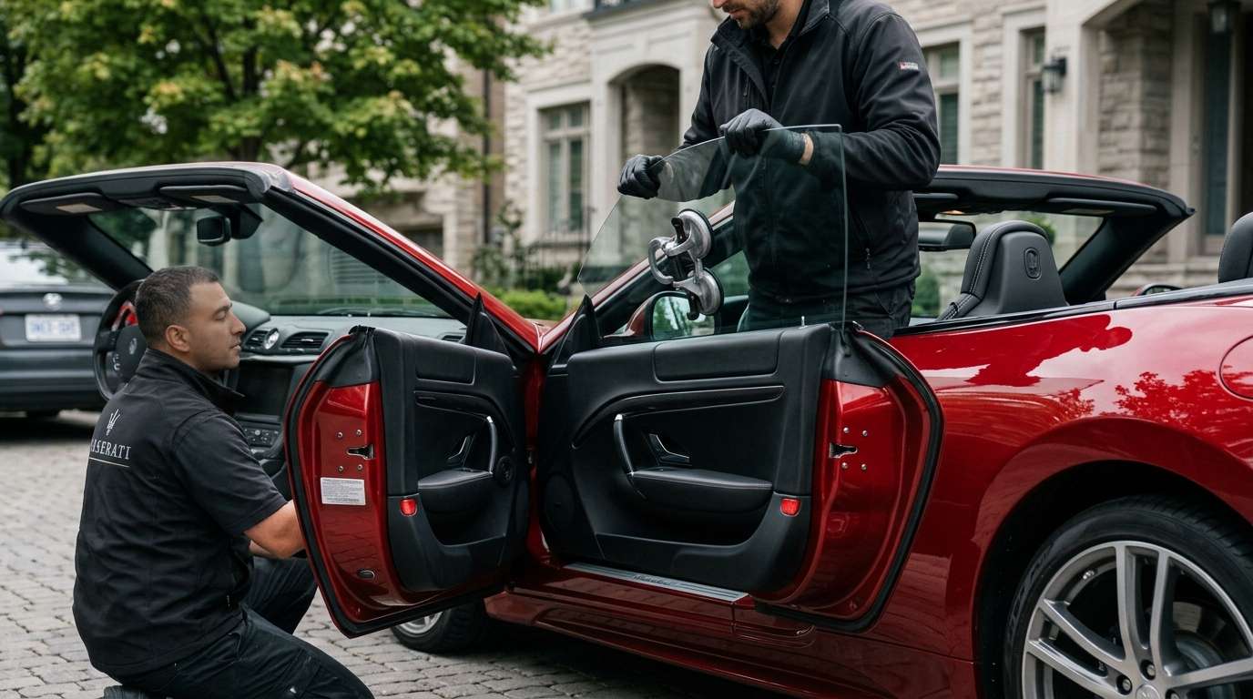 Door Glass Replacement for Maserati GranCabrio 2024-2027 by Alexwindshield