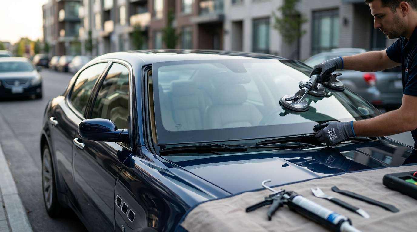 Windshield Replacement for Maserati Quattroporte 2004-2012 by Alexwindshield