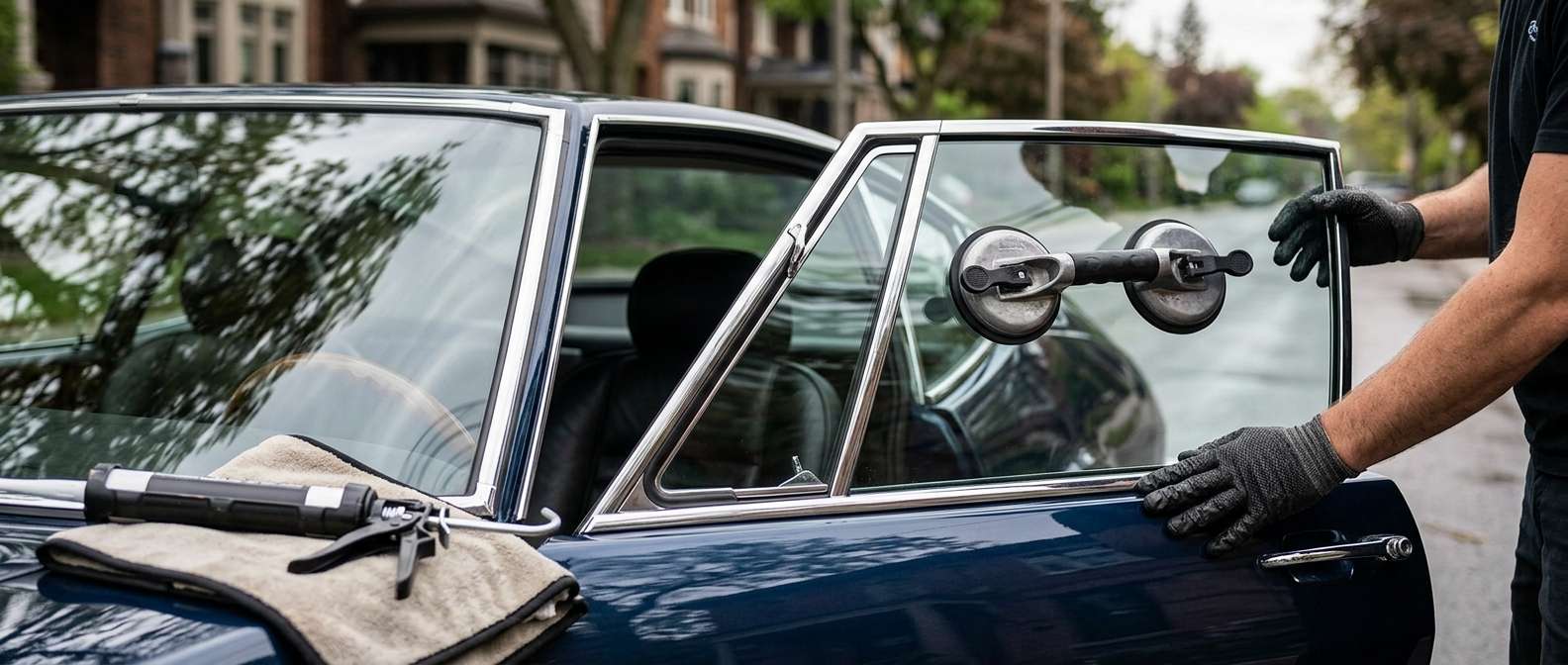 Door Glass Replacement for Maserati Ghibli 1967-1973 by Alexwindshield