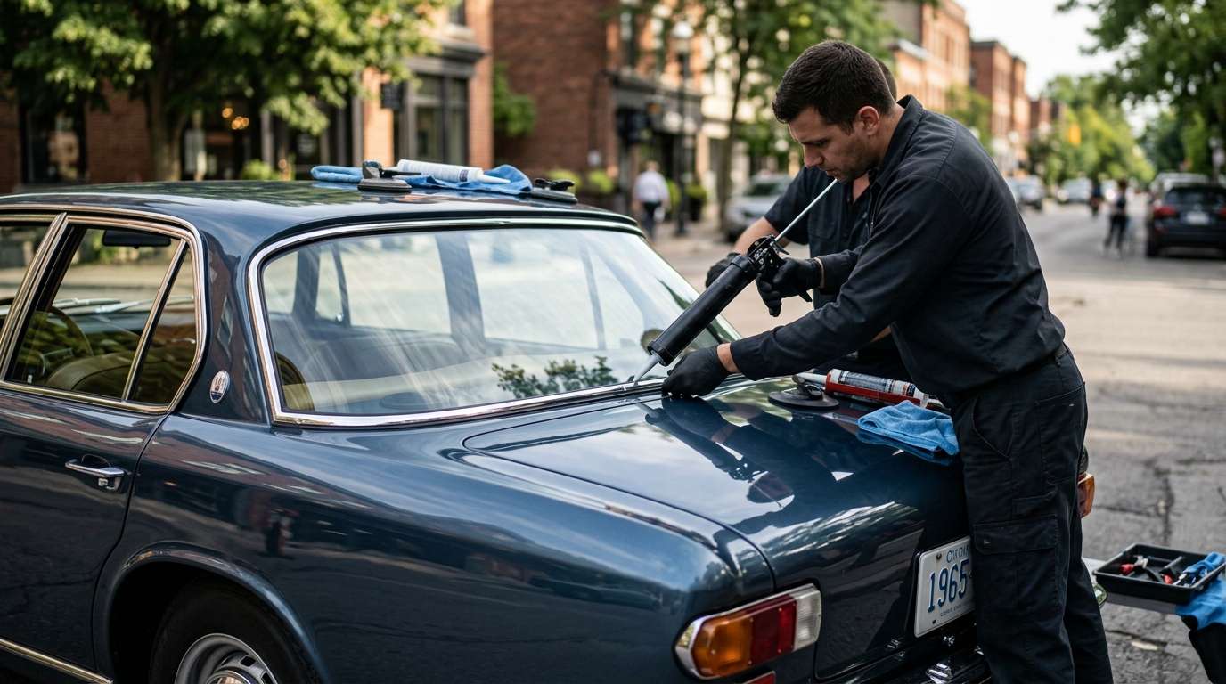 Back Glass Replacement for Maserati Quattroporte 1963-1969 by Alexwindshield