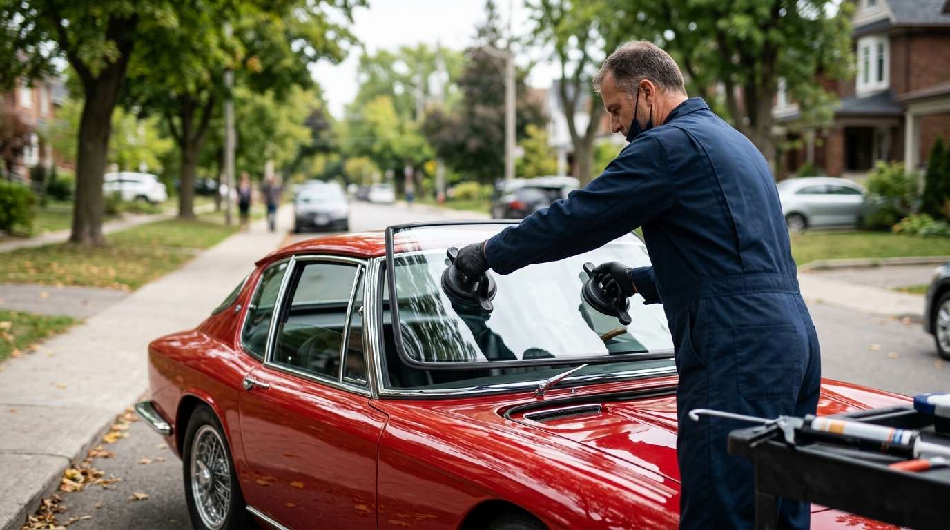 Windshield Replacement for Maserati Mistral 1963-1970 by Alexwindshield