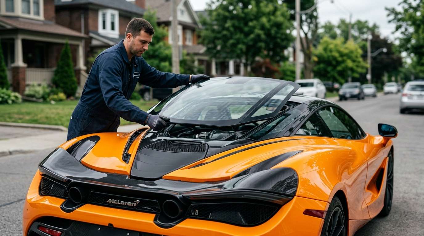 Back Glass Replacement for McLaren W1 (Hypercar) 2025-2027 by Alexwindshield