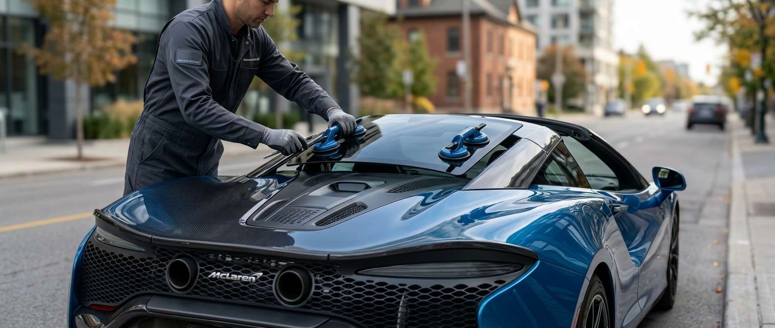 Back Glass Replacement for McLaren Artura / Artura Spider 2022-2027 by Alexwindshield