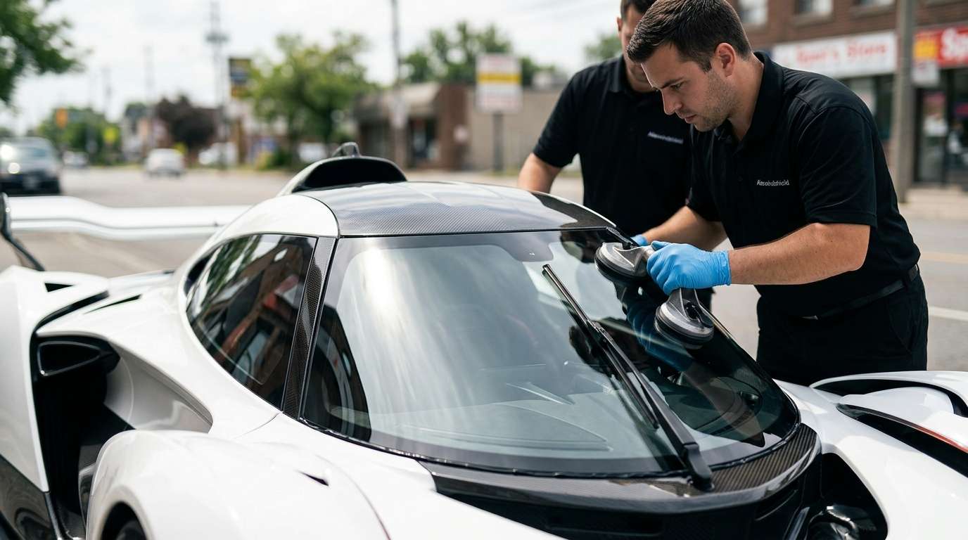 Windshield Replacement for McLaren Solus GT 2023-2025 by Alexwindshield