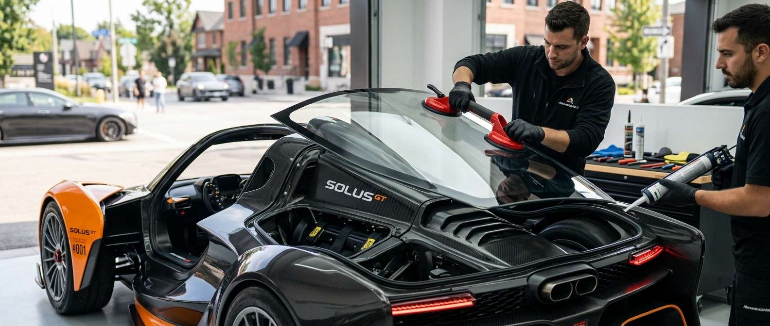 Back Glass Replacement for McLaren Solus GT 2023-2025 by Alexwindshield