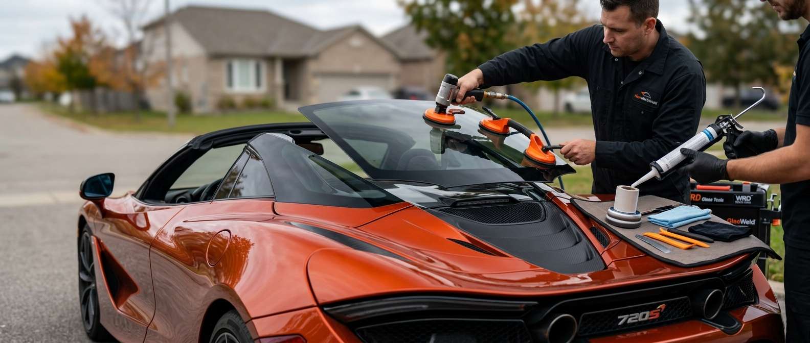 Back Glass Replacement for McLaren 720S Coupe / Spider 2017-2023 by Alexwindshield