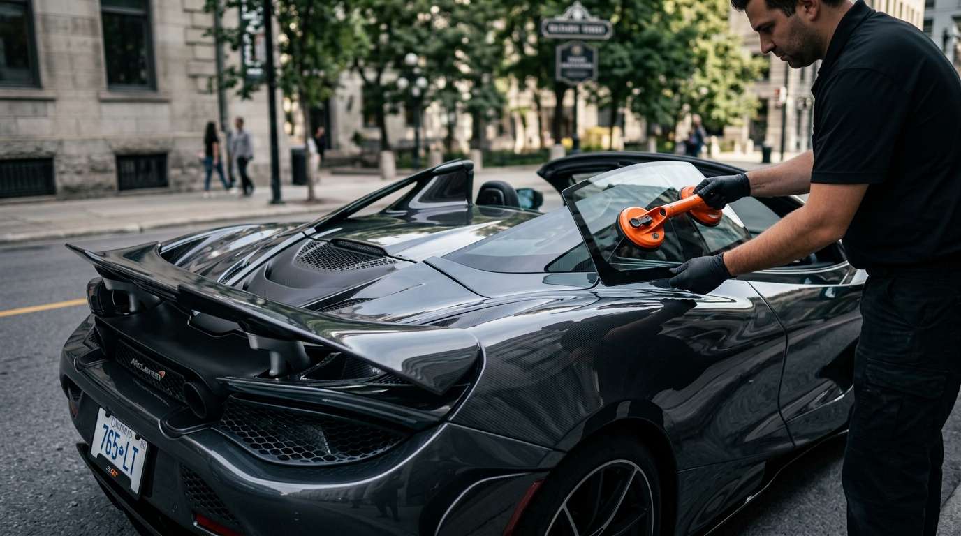 Quarter Glass Replacement for McLaren 765LT Coupe / Spider 2020-2023 by Alexwindshield