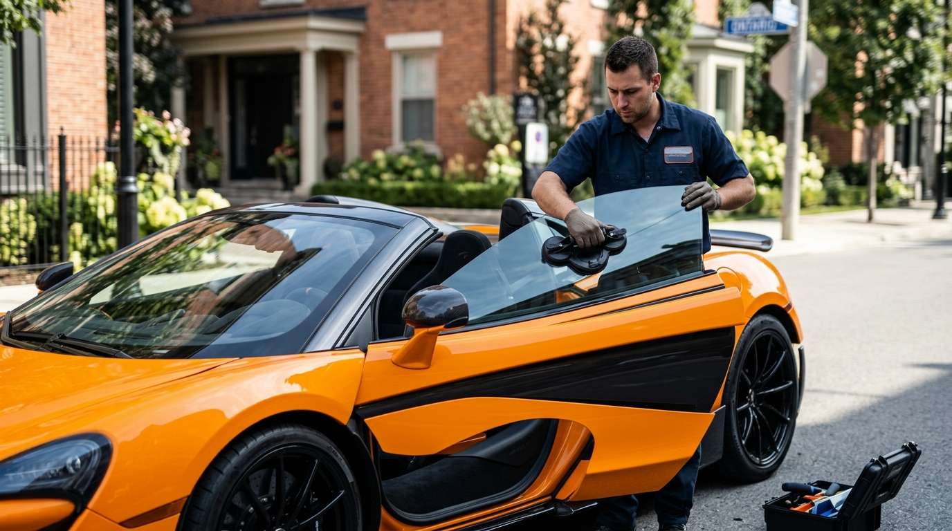 Door Glass Replacement for McLaren 600LT Coupe / Spider 2018-2021 by Alexwindshield
