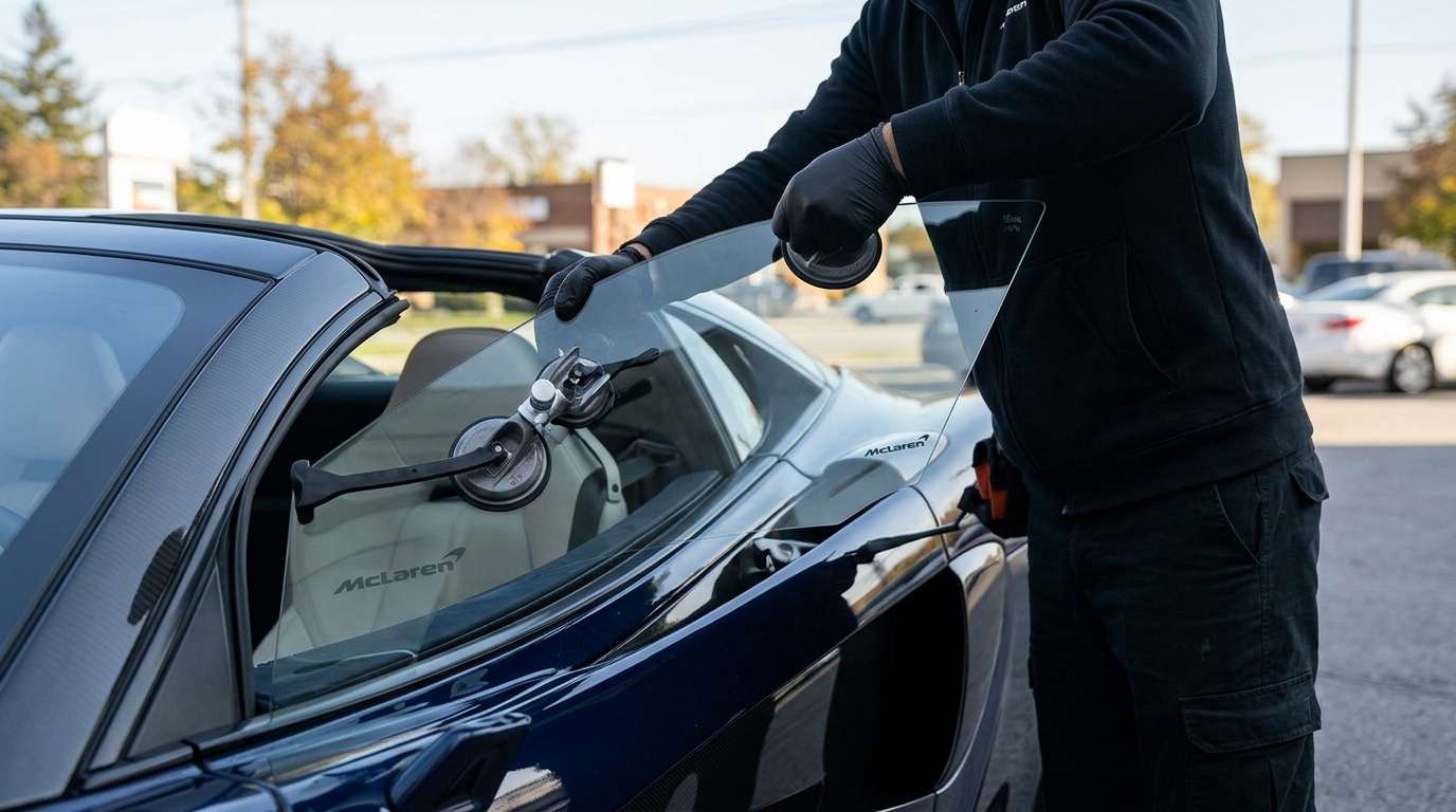 Door Glass Replacement for McLaren 570S Coupe / Spider 2015-2021 by Alexwindshield