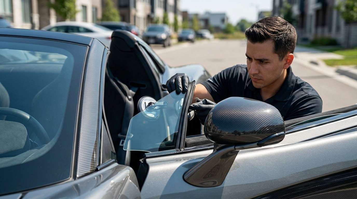 Vent Glass Replacement for McLaren 570S Coupe / Spider 2015-2021 by Alexwindshield