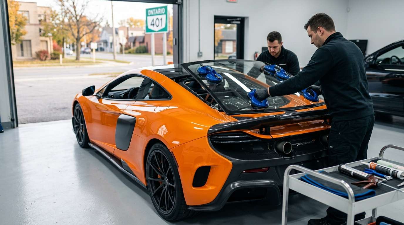 Back Glass Replacement for McLaren 675LT Coupe / Spider 2015-2017 by Alexwindshield