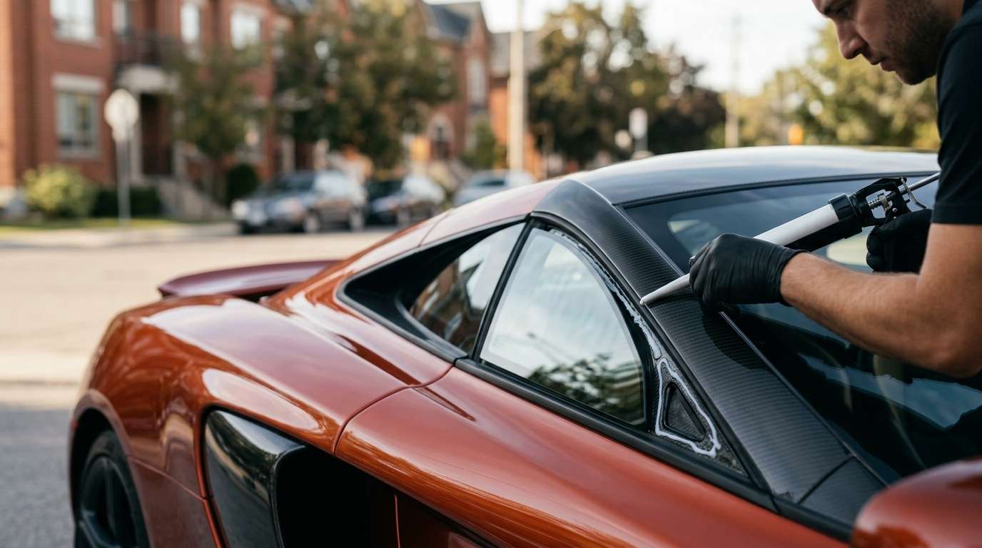 Vent Glass Replacement for McLaren 625C 2014-2016 by Alexwindshield