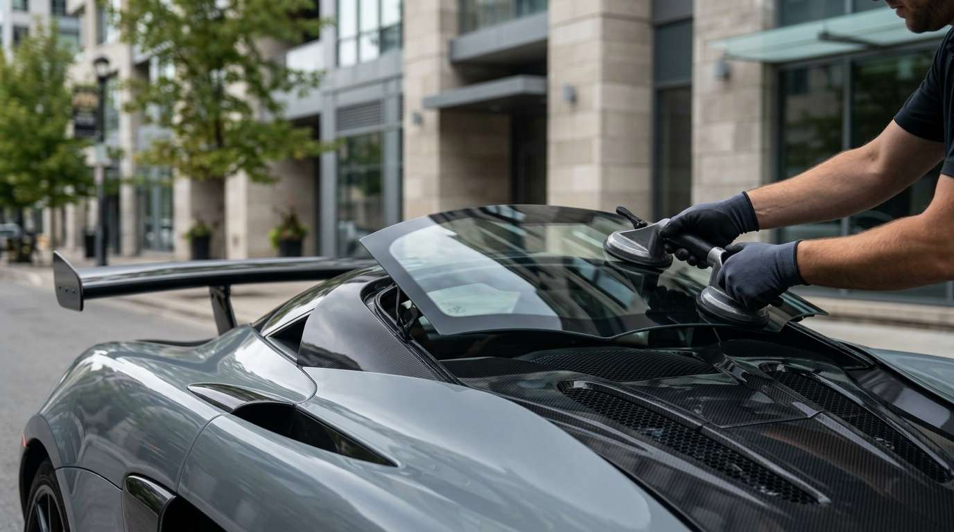 Back Glass Replacement for McLaren 620R 2019-2021 by Alexwindshield