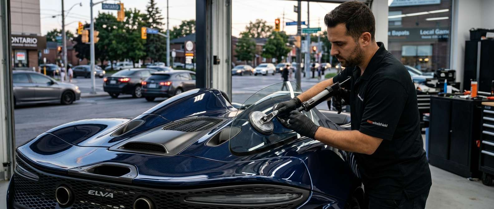 Quarter Glass Replacement for McLaren Elva 2020-2022 by Alexwindshield