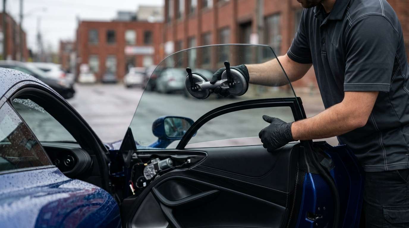Door Glass Replacement for McLaren Speedtail 2018-2022 by Alexwindshield