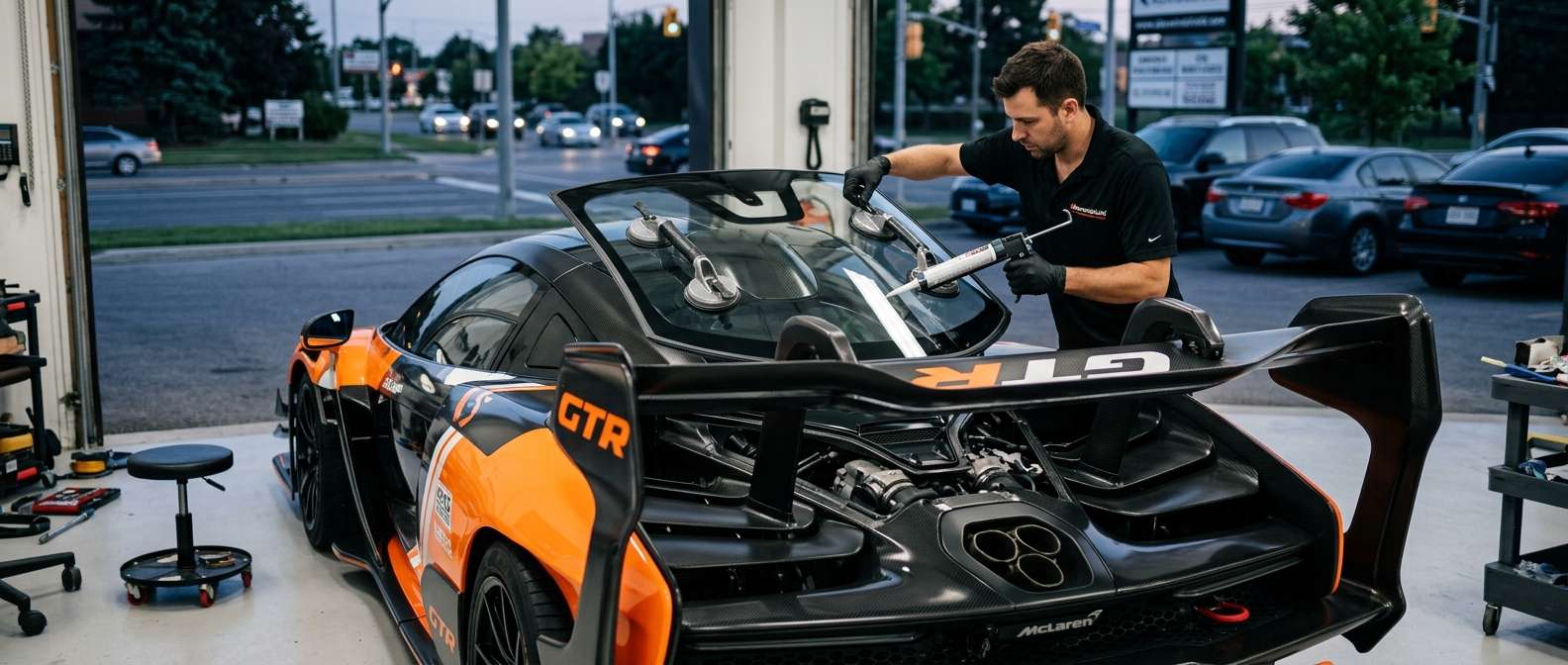 Back Glass Replacement for McLaren Senna / Senna GTR 2018-2020 by Alexwindshield