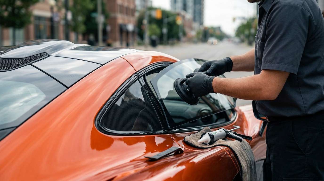 Quarter Glass Replacement for McLaren P1 / P1 GTR 2013-2015 by Alexwindshield