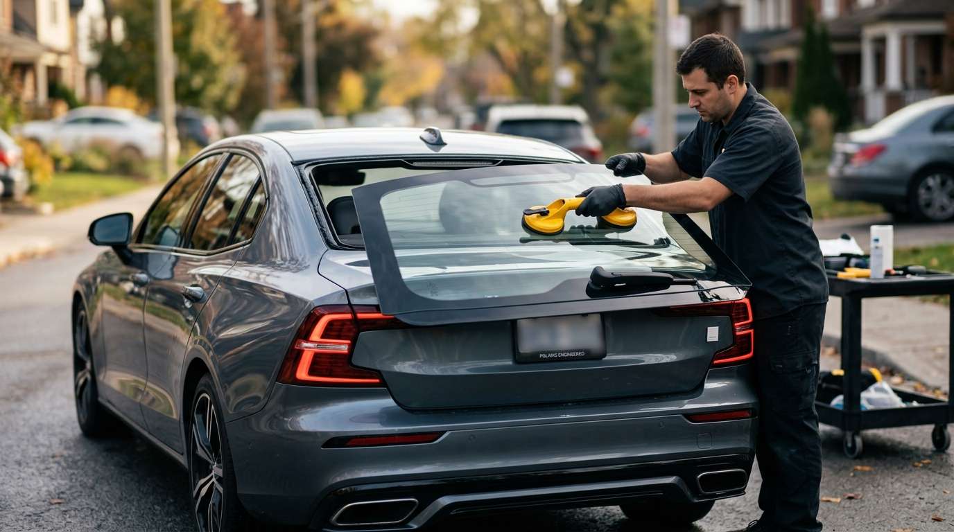 Back Glass Replacement for Polestar Volvo S60 Polestar Engineered 2019-2025 by Alexwindshield