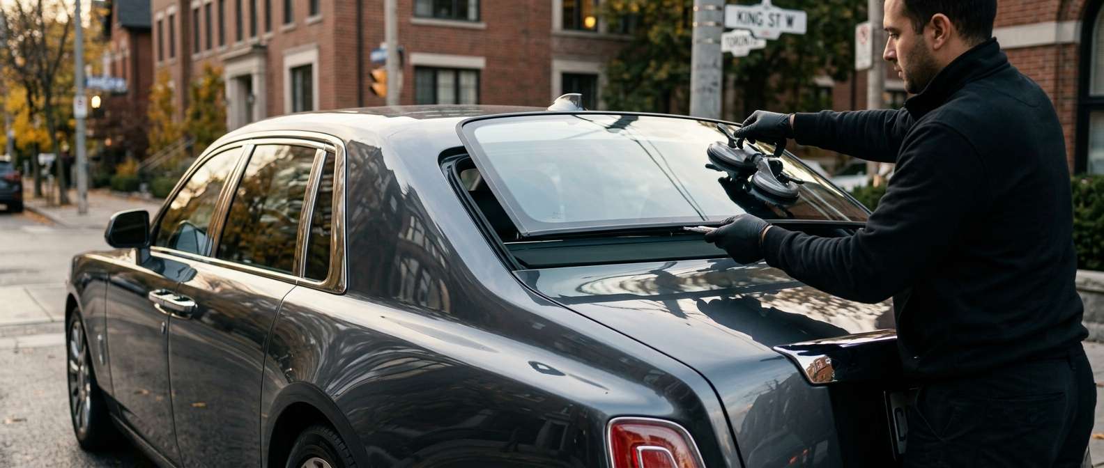 Back Glass Replacement for Rolls-Royce Phantom EV 2027 by Alexwindshield