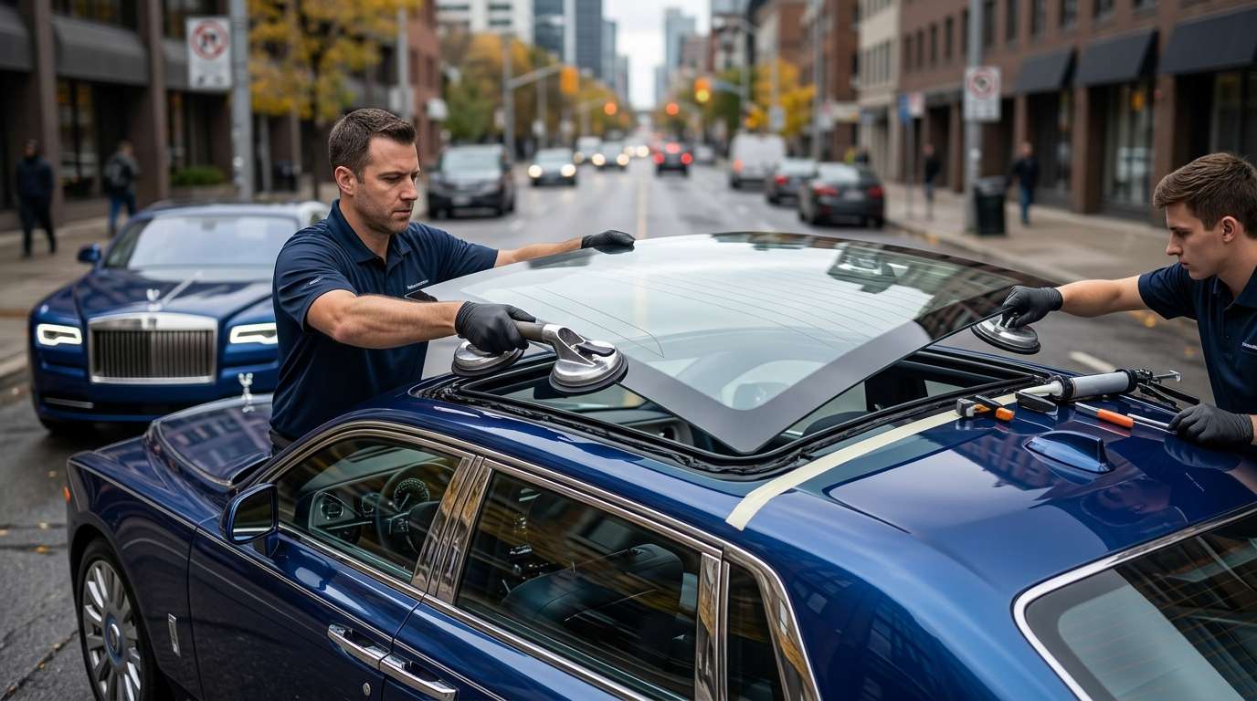 Sunroof Replacement for Rolls-Royce Phantom EV 2027 by Alexwindshield