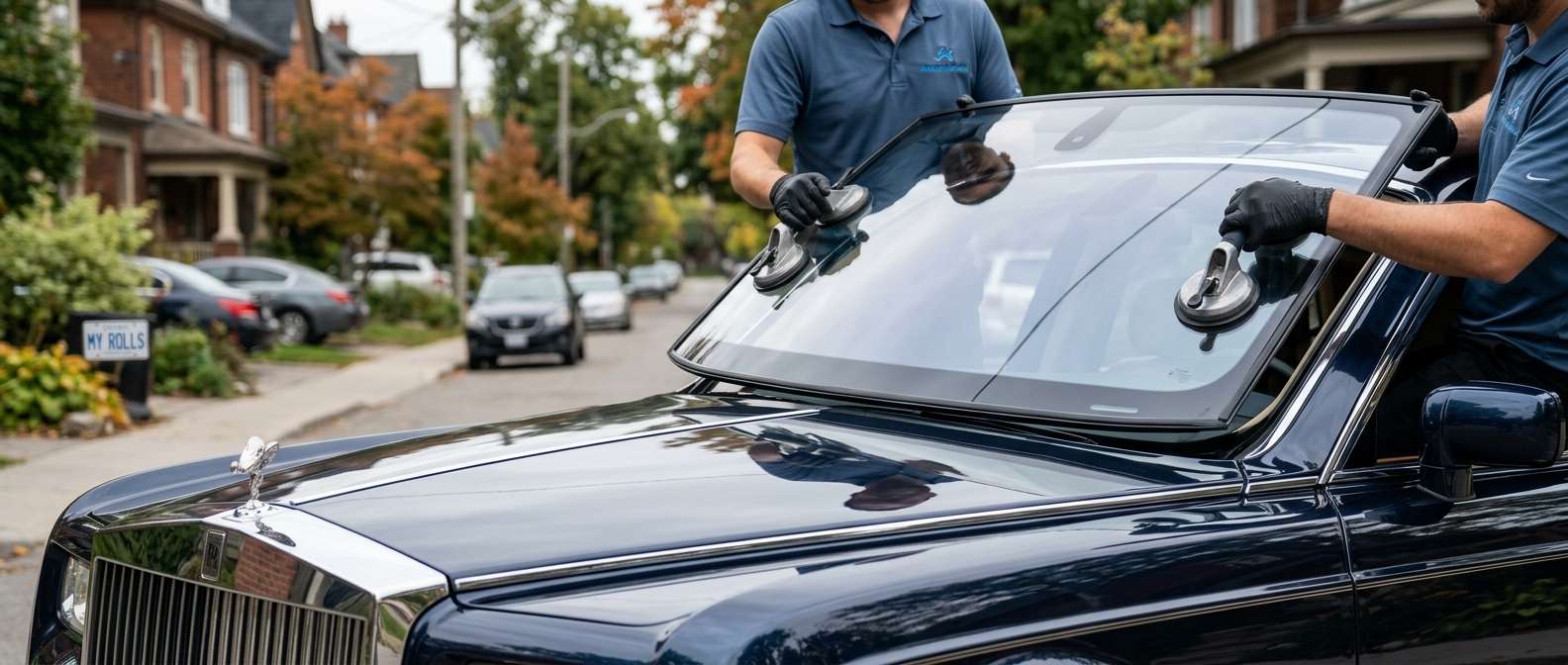 Windshield Replacement for Rolls-Royce Phantom VII 2003-2017 by Alexwindshield