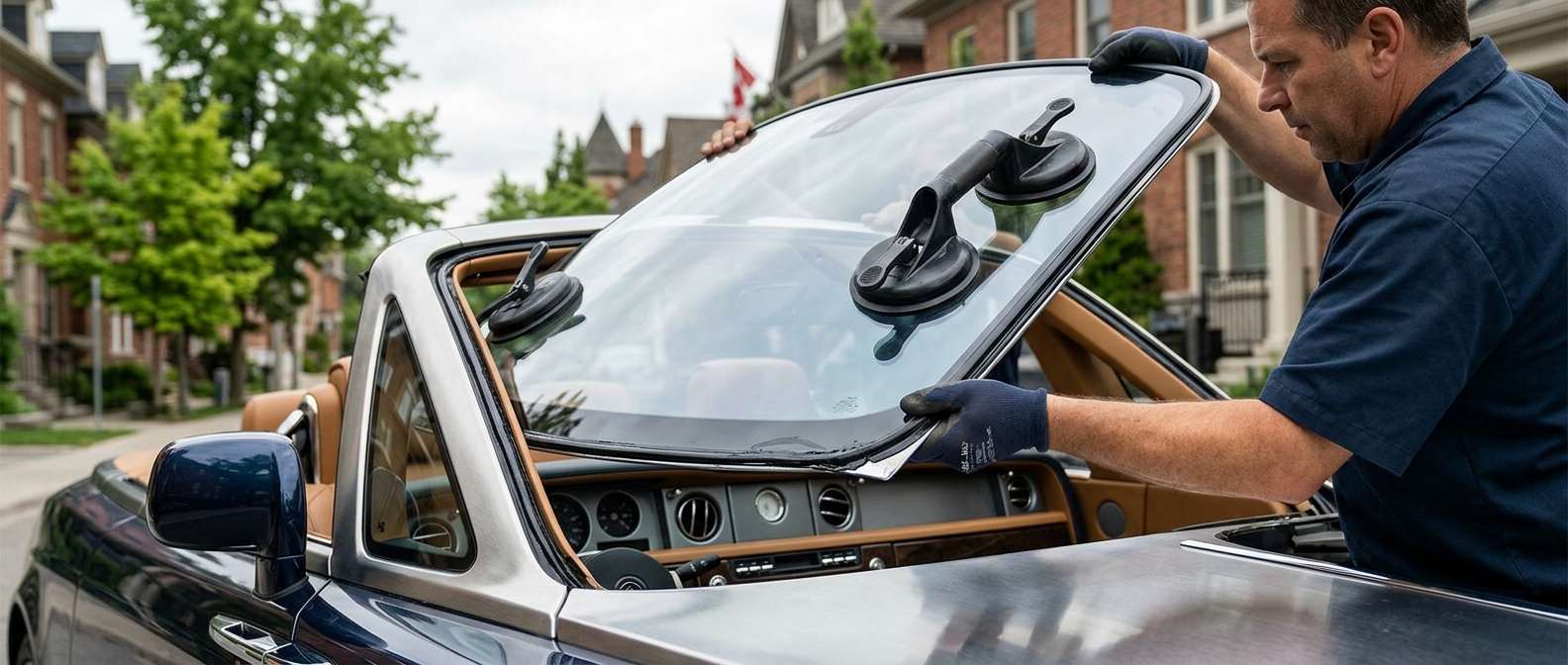Windshield Replacement for Rolls-Royce Phantom Drophead Coupe 2007-2016 by Alexwindshield