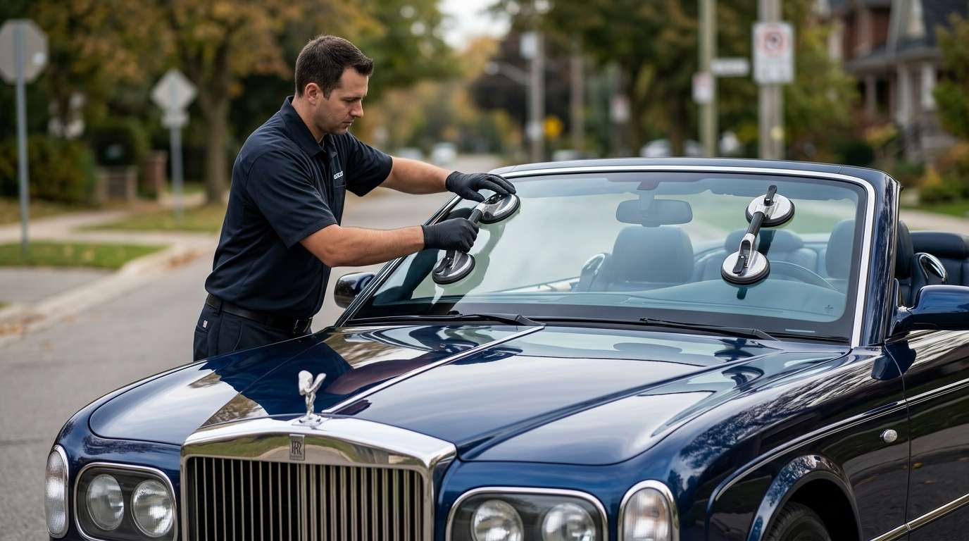 Windshield Replacement for Rolls-Royce Corniche V 2000-2002 by Alexwindshield